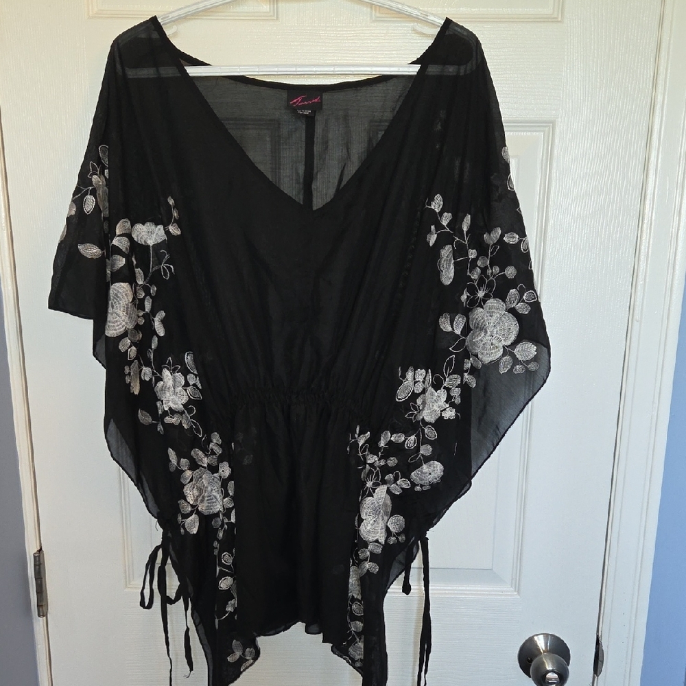 Torrid Black Sheer Top